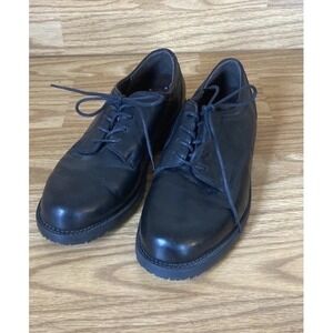 Nunn Bush TX Traction Men's Shoes 8M Black - Leather - Work Wear -Slip Resistant